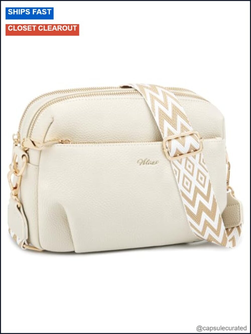 Women's RFID Anti-Theft Crossbody Bag Vegan Leather Multi Pocket Travel Purse
